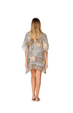 372 Animal Print Short kaftan