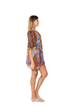 314 Multicolor Short kaftan