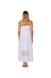 C-1951 White Strapless  Long Dress