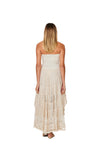 C-1374 Ivory Strapless  High Low Dress