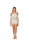 C-1681 Ivory Drop shoulder Top.