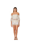 C-1681 Ivory Drop shoulder Top.