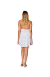 C-1954 White Cotton Mini Dress.