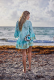 Aqua CH-12 cotton mini dress