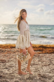 CSN13 - Boho Ivory eyelet tunic