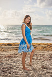 Blue  CH-14 Lace Dress New Arrival