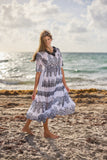916 - Black and White Long Dress -2023 COLLECTION