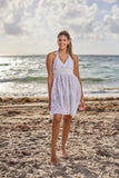CH-07 white cotton Mini Dress New Arrival 2023