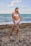 White crochet shorts