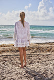 2046 White Eyelet Dress with Ruffle