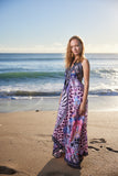 691 pink halter dress