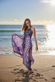 691 pink halter dress