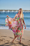 695  Halter ombre blush  hawaii dress