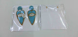 Bohemian Statement beaded evil eye earrings