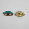 Bohemian Statement beaded evil eye Finger Ring