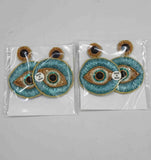 Bohemian Statement Beaded Evil Eye Earrings