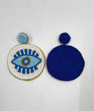 Bohemian Statement Beaded Evil Eye Earrings