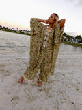 Camo duster, military green