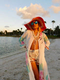 Pastel flower robe