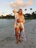 Pastel flower robe