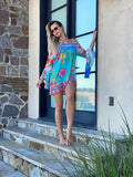 Ombre floral 652 top/tunic - in stock!