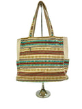 SB-010 Ivory/Multicolor Embroidered Tote BACK IN STOCK