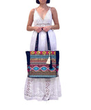 SB-062 Multicolor Embellished Tote BACK IN STOCK