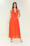 BD - Tangerine Sexy Backless dress, three way dress.